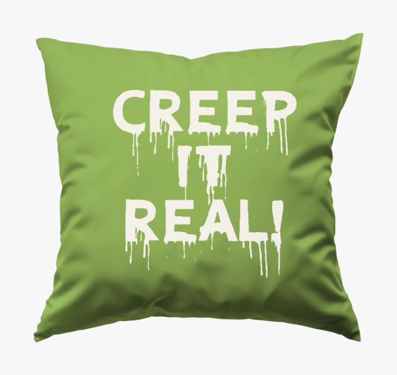 Creep it real párna — Zöld