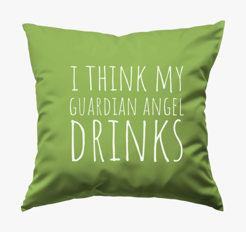 Guardian angel drinks párna — Zöld