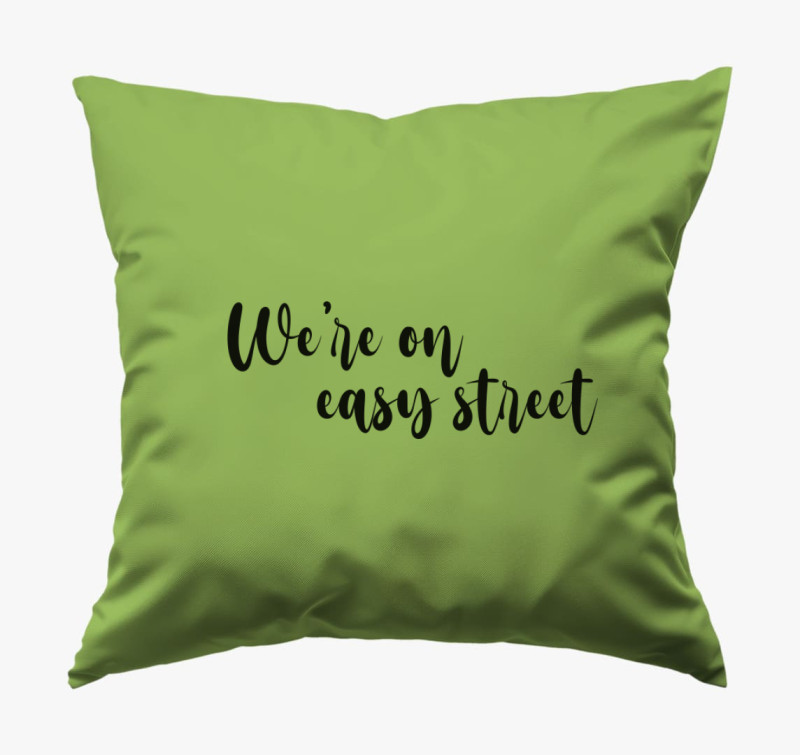 Easy street párna — Zöld