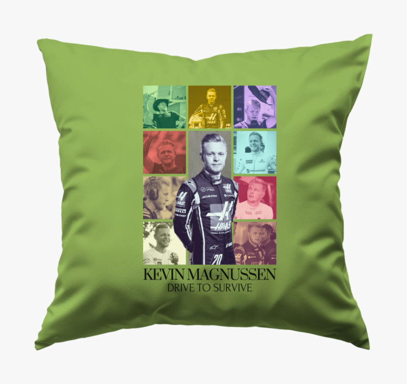 Kevin Magnussen F1 párna — Zöld