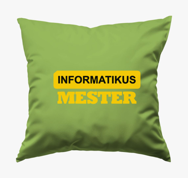 Informatikus mester párna — Zöld