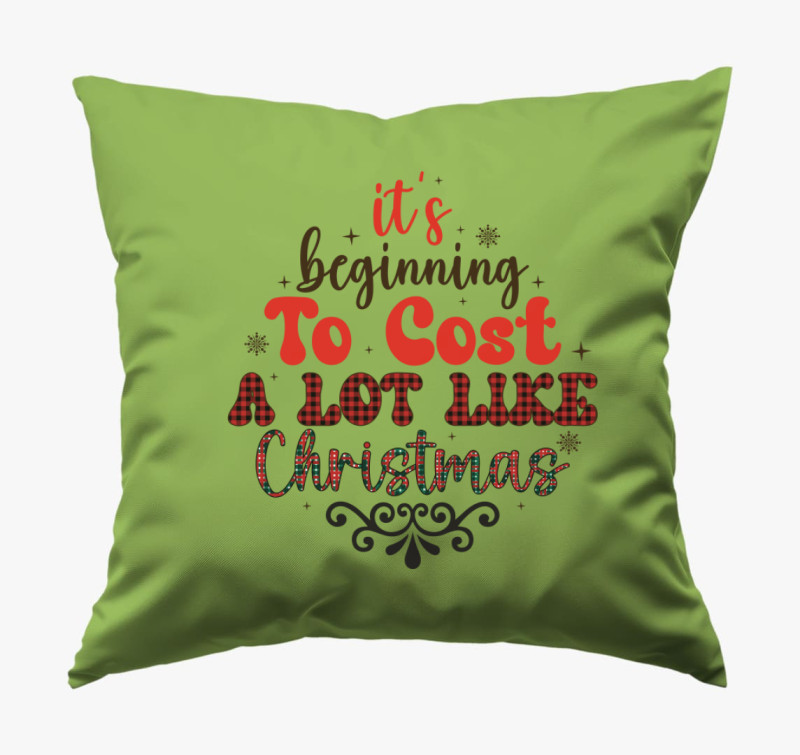 Cost xmas párna — Zöld