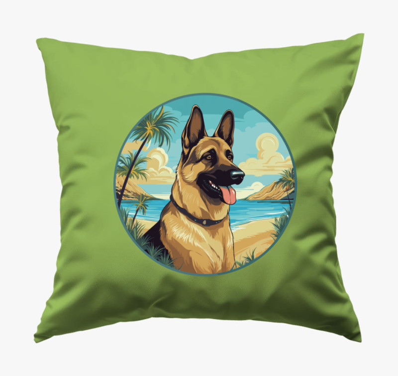 German Sheperd párna — Zöld