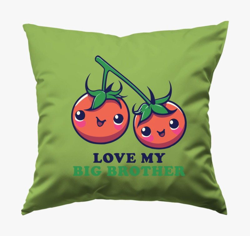 Tomato big brother párna — Zöld