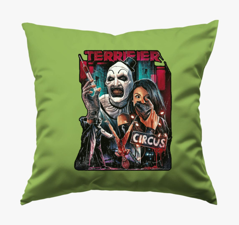 Terrifier circus párna — Zöld