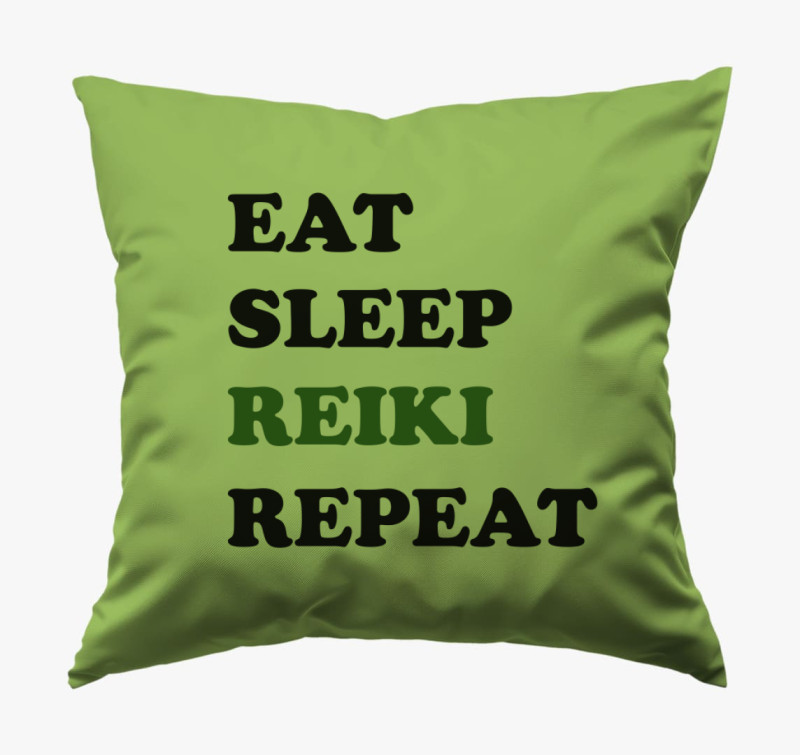 Reiki repeat párna — Zöld