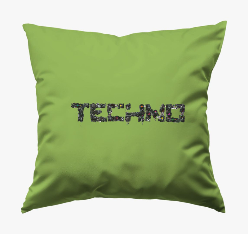 A Techno zene szerelmeseinek párna — Zöld