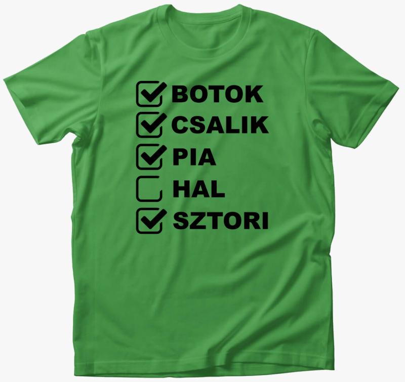 Horgászás hal nélkül póló — Almazöld