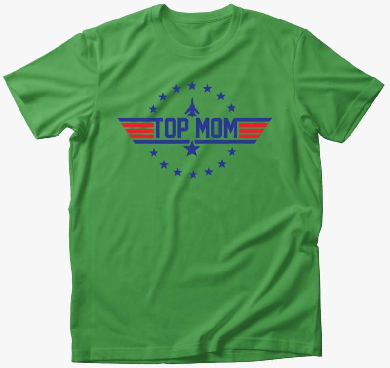 Top Mom póló — Almazöld