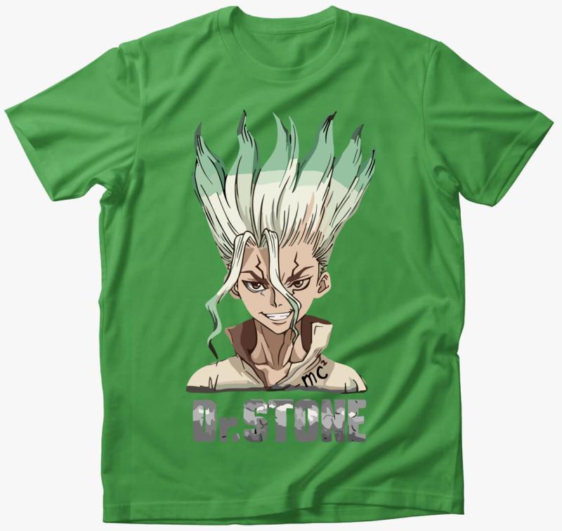 Dr Stone póló — Almazöld