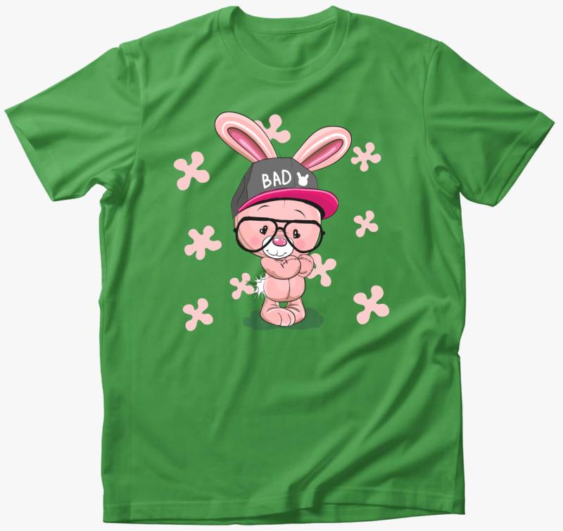 Bad Bunny póló — Almazöld