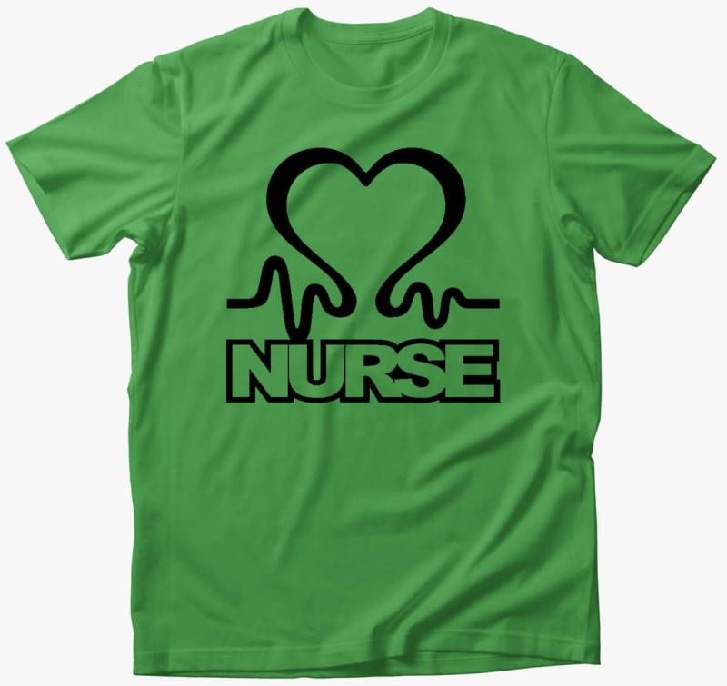 Nurse (Ápolónő) póló — Almazöld