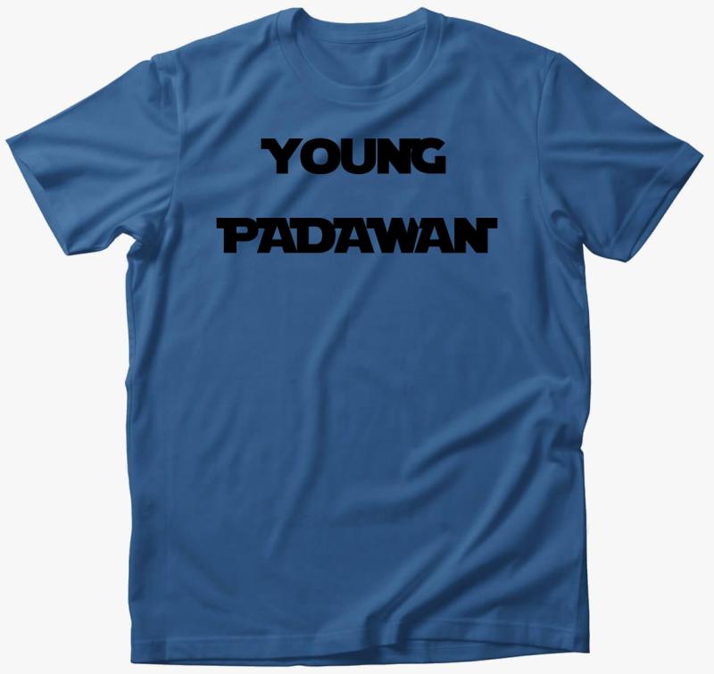 Young padawan póló — Azúrkék