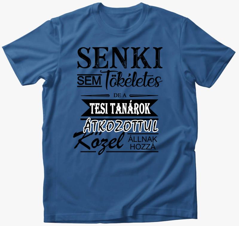 Tesi tanár póló — Azúrkék