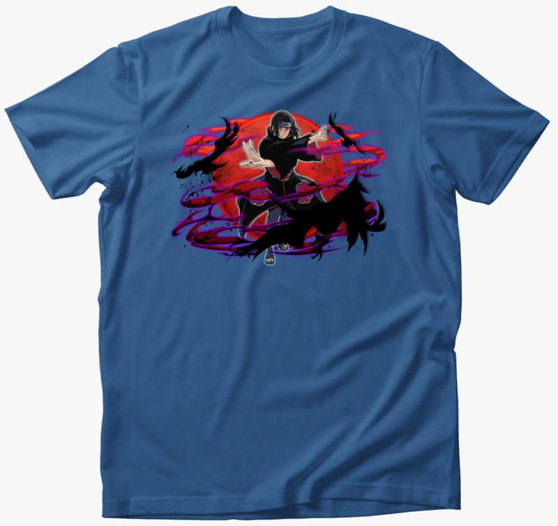 Itachi póló — Azúrkék
