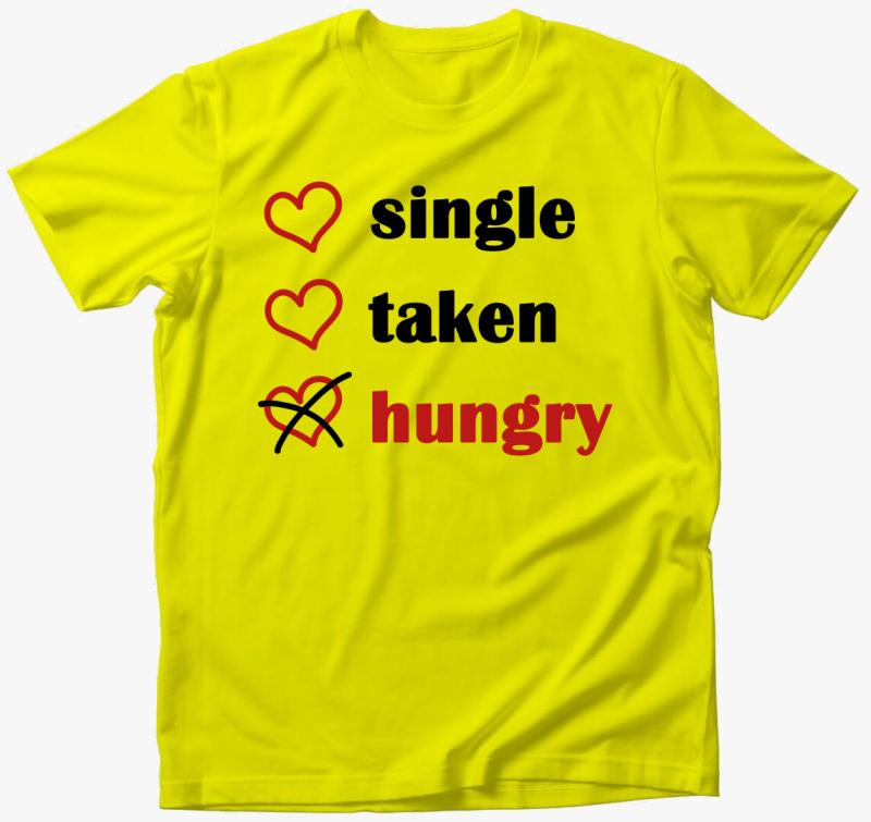 Single Taken Hungry póló — Citrom
