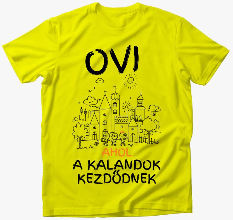 Ovi, ahol a kalandok kezdődnek póló — Citrom