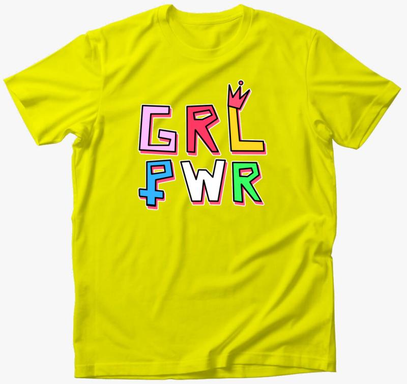 Girl power póló — Citrom