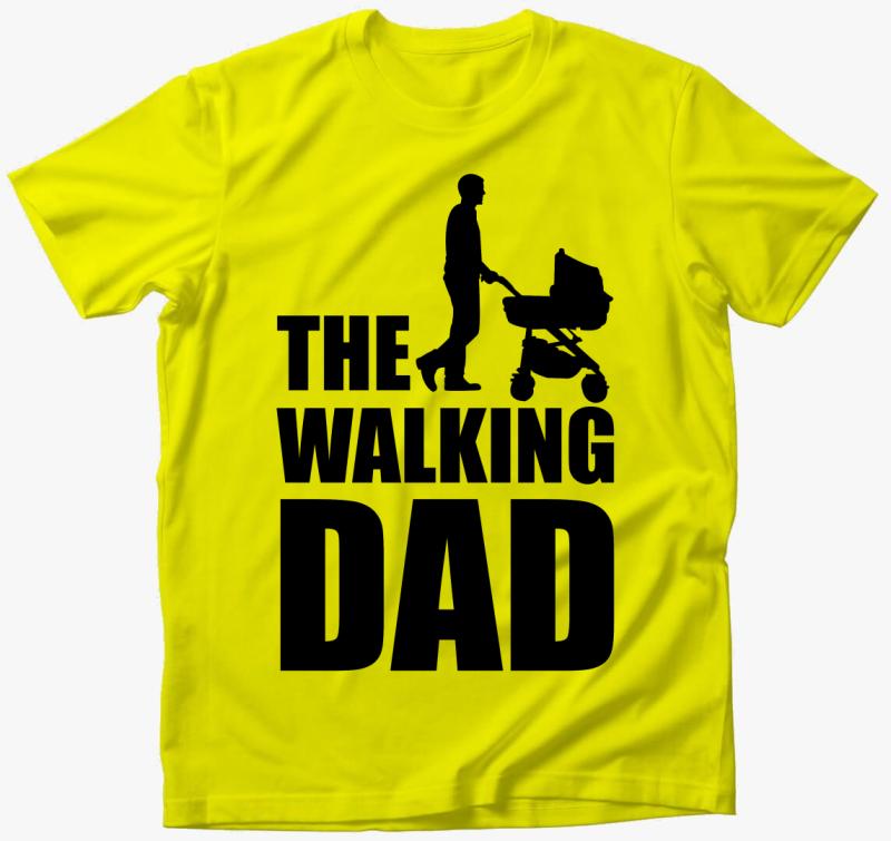 Walking DAD póló — Citrom