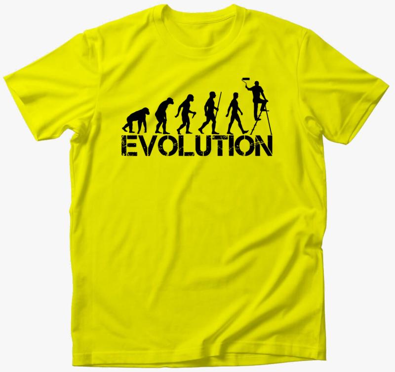 Festő Evolúció póló — Citrom