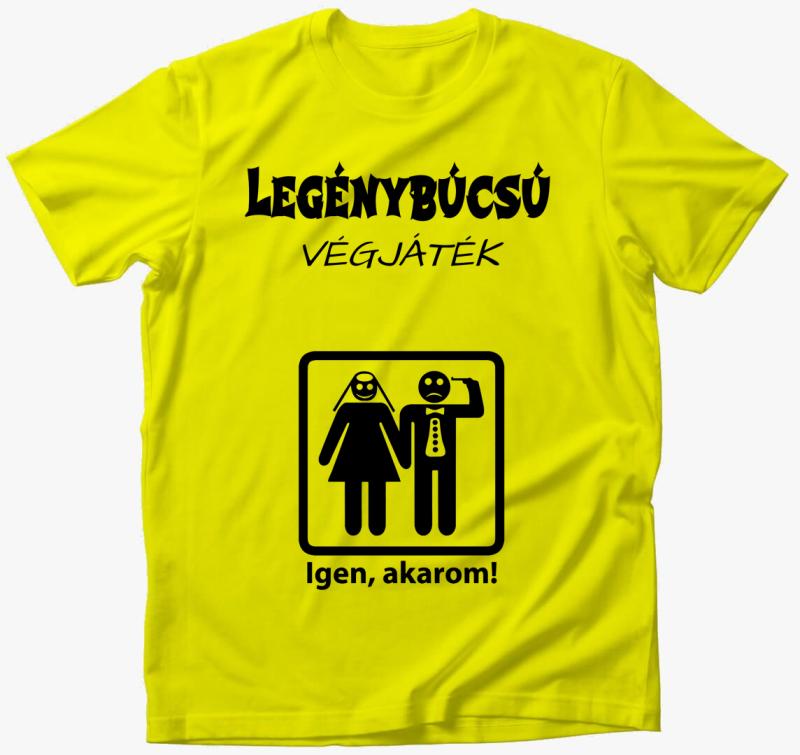 Legénybúcsú végjáték póló — Citrom