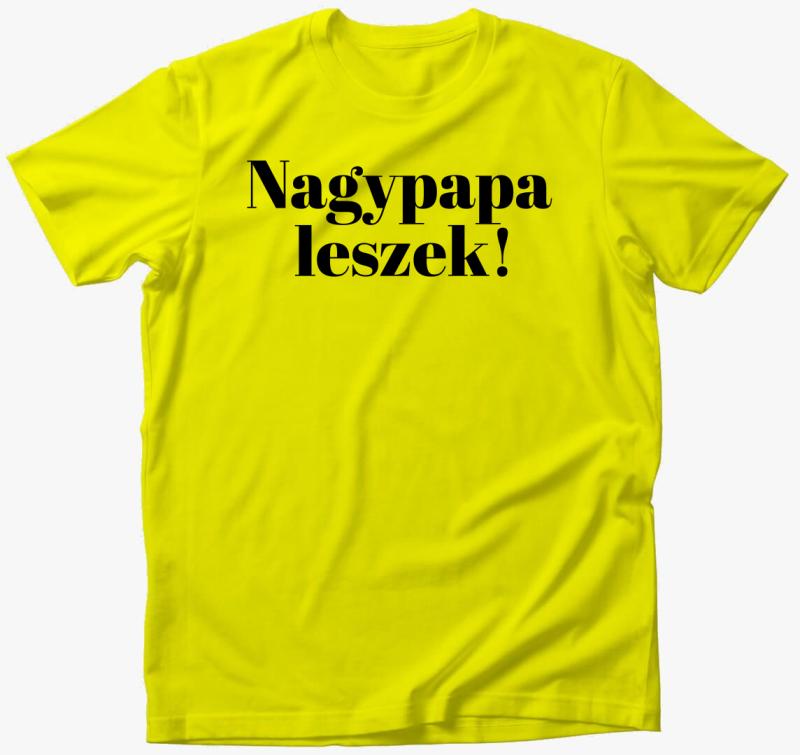 Nagypapa leszek póló — Citrom