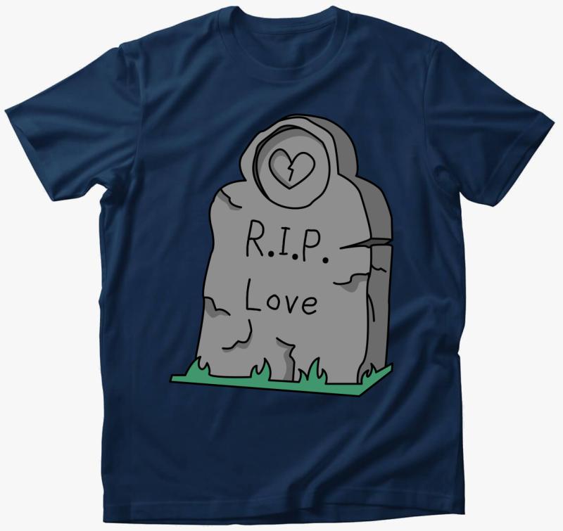 RIP love póló — Éjkék