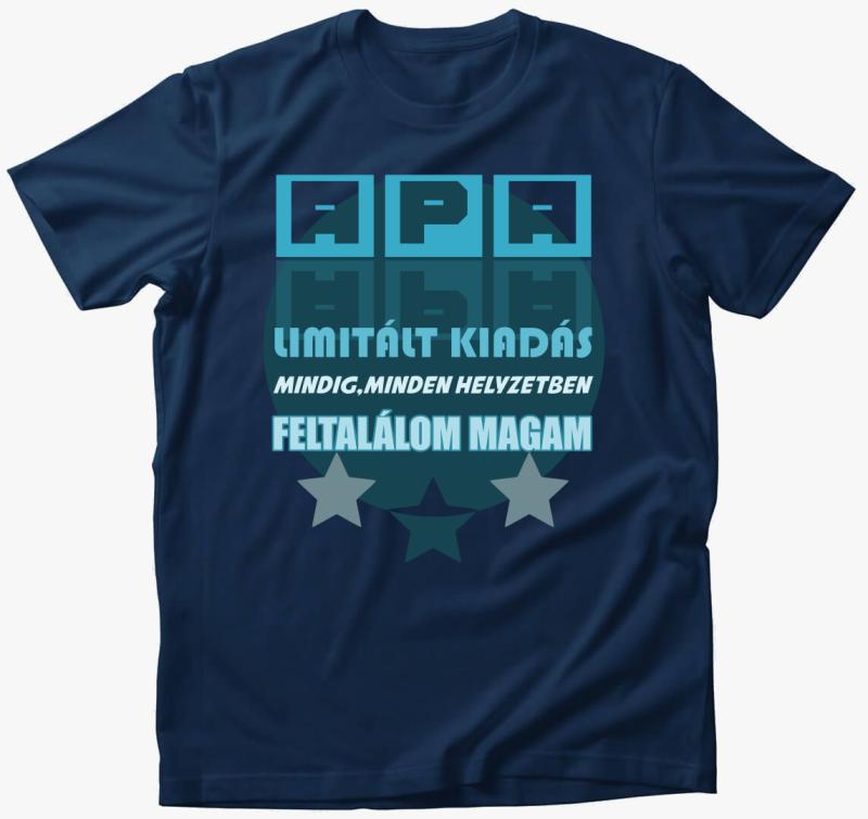 Apa minta limitált kiadás póló — Éjkék