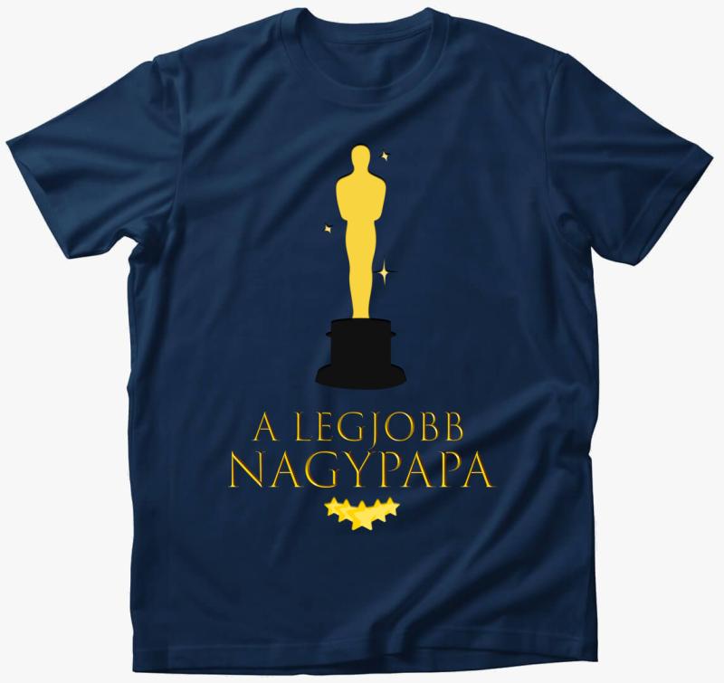 A legjobb nagypapa Oscar díj póló — Éjkék