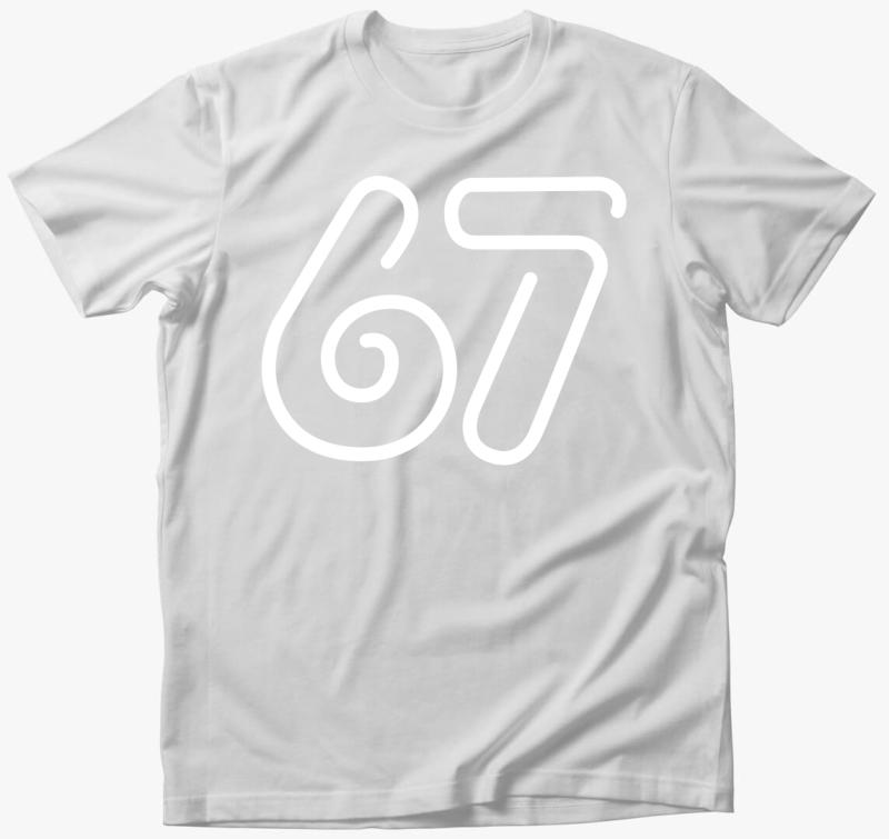 67 póló — Fehér