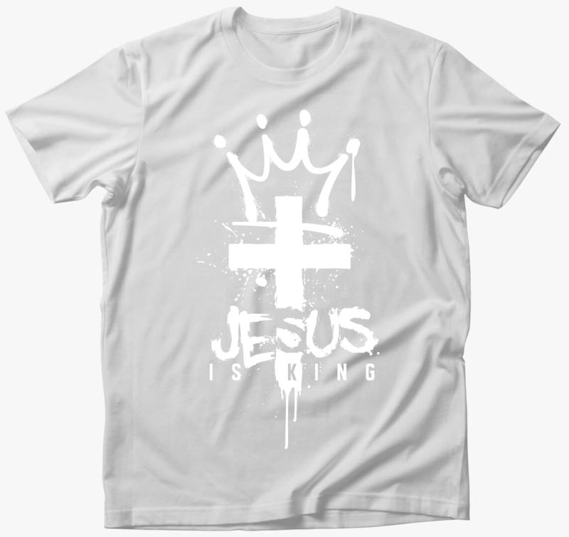 Jesus is king 2 póló — Fehér