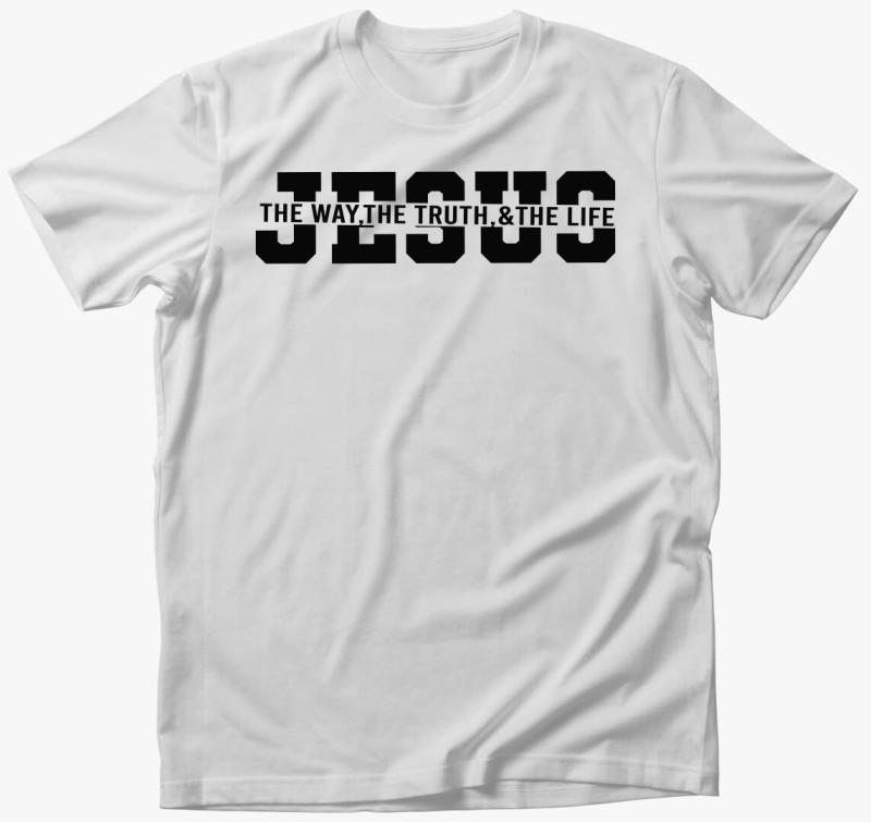 Jesus the way-5 póló — Fehér