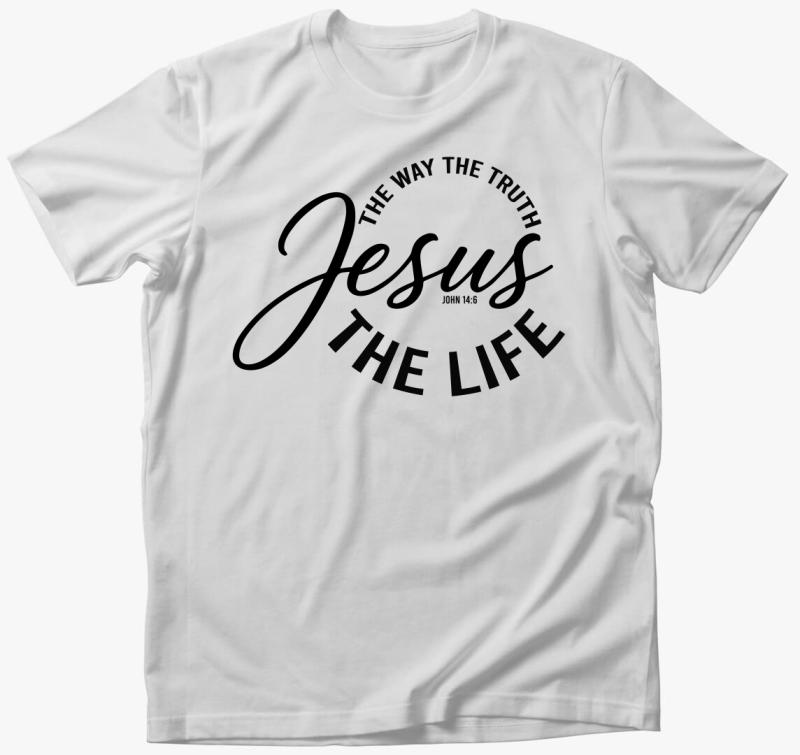 Jesus the way-7 póló — Fehér