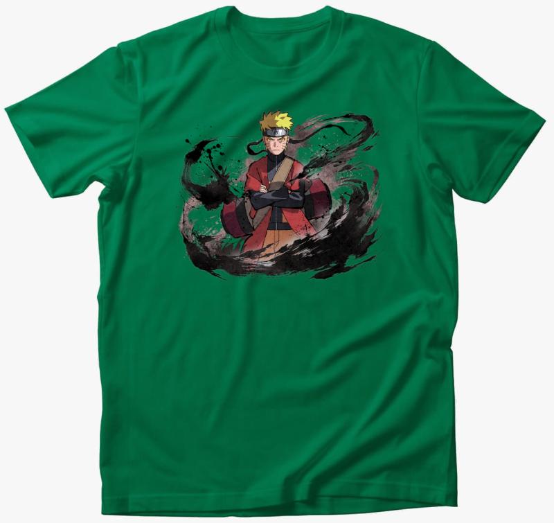 Naruto Art póló — Fűzöld
