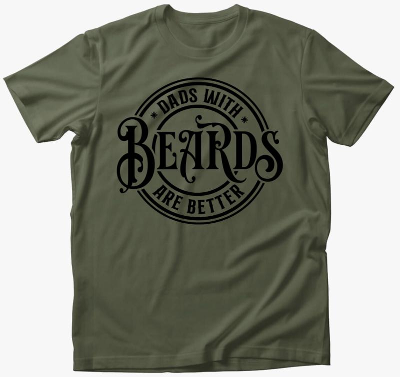 Dad Beard póló — Khaki