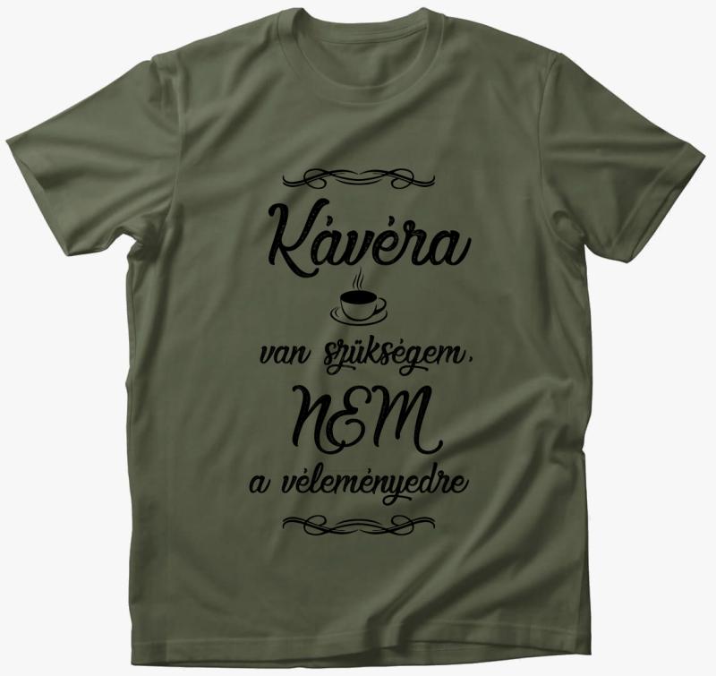 Kávé kapucnis pulóver - fekete — Khaki