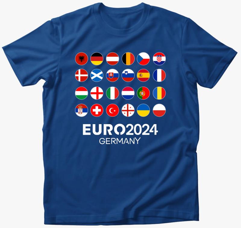 Euro 2024 eb póló — Királykék