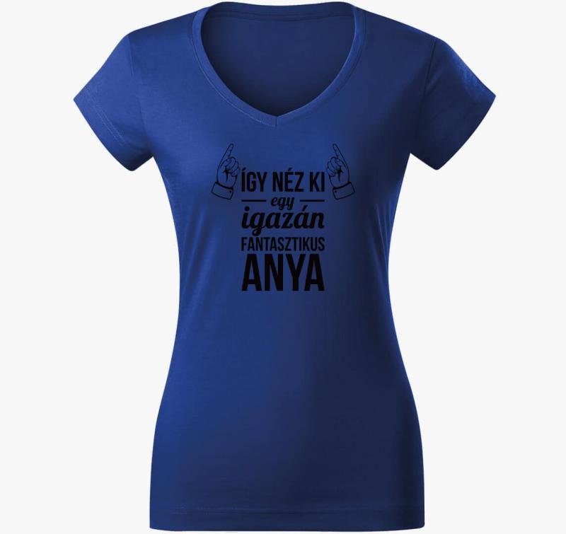 Így néz ki egy igazán fantasztikus anya póló — Királykék