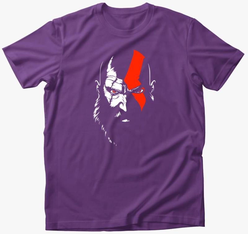 God of War - Kratos fanart póló — Lila