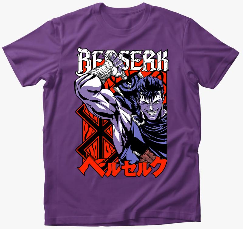 Berserk Guts póló — Lila
