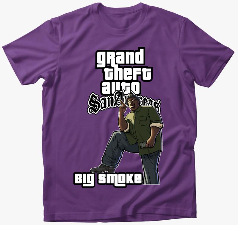 GTA San Andreas - Big Smoke póló — Lila