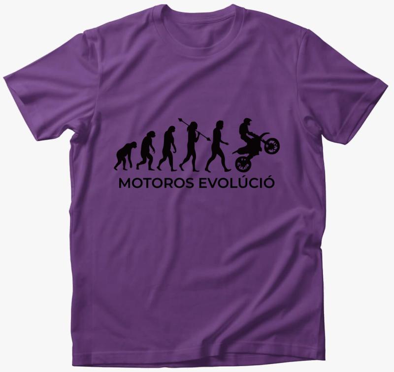 Motoros evolúció motor póló — Lila