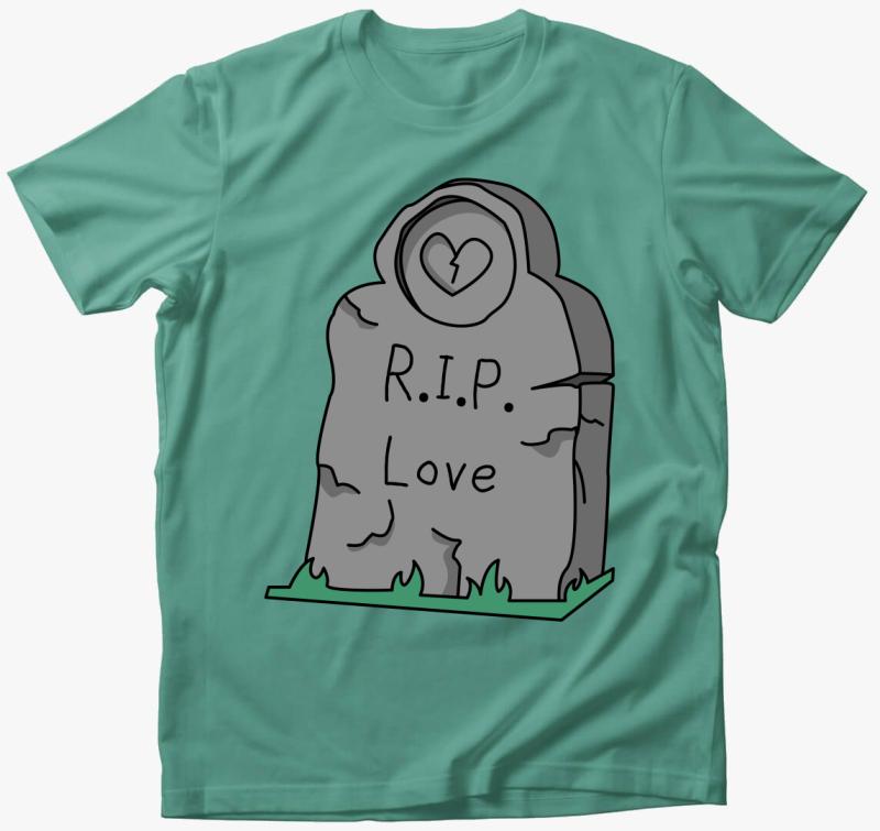 RIP love póló — Menta