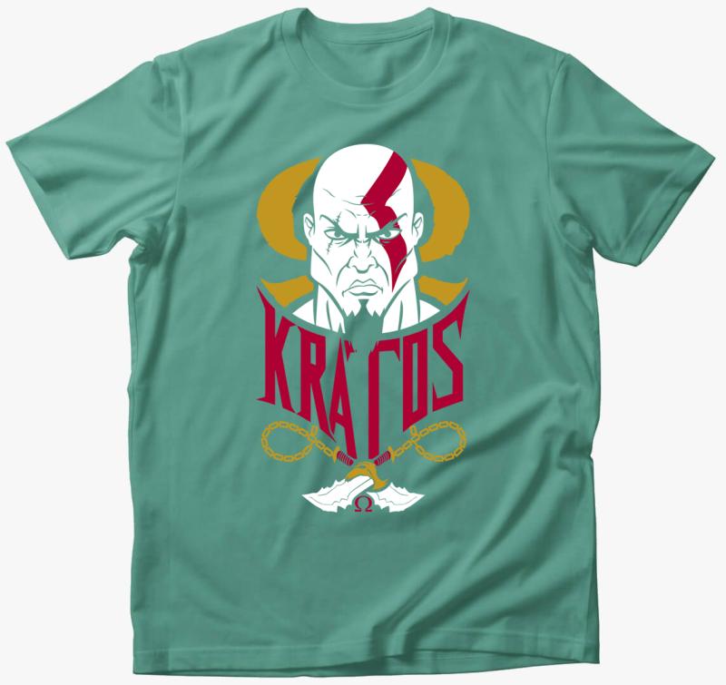 God of War - Kratos artwork póló — Menta