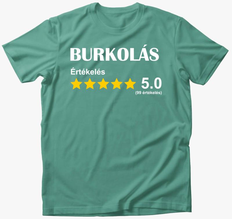 Burkoló értékelős póló — Menta