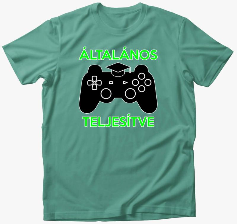 Általános teljesítve gamer póló — Menta