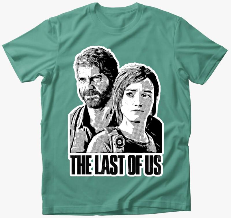 The Last Of Us - Ellie és Joel (gamer) póló — Menta