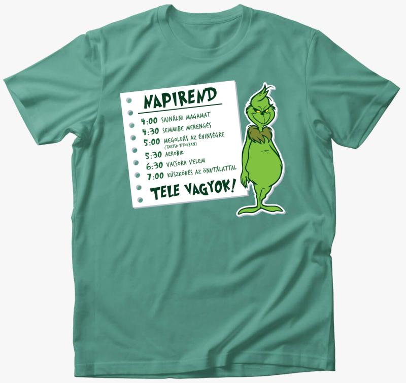 Grincs napirend póló — Menta