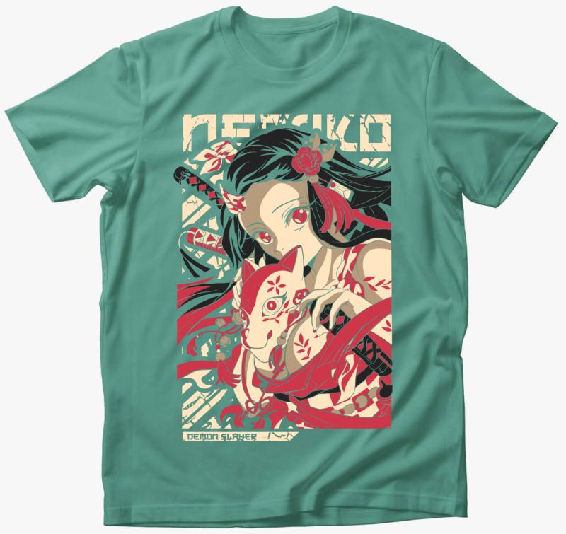 Demon Slayer - Nezuko póló — Menta