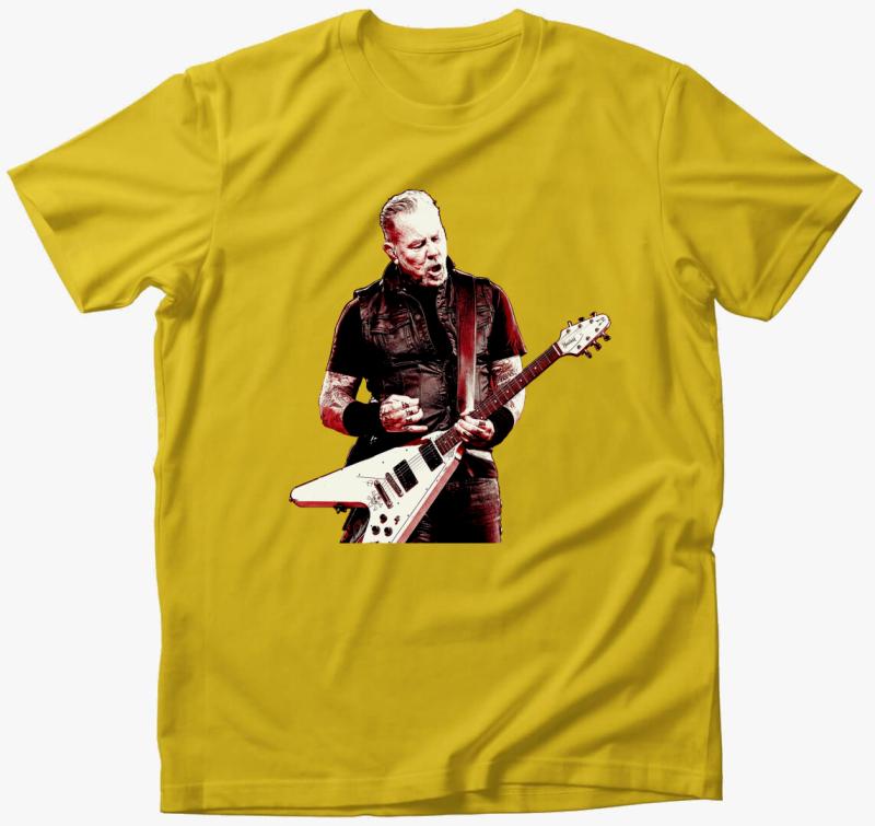 Metallica James Hetfield 2 póló — Sárga
